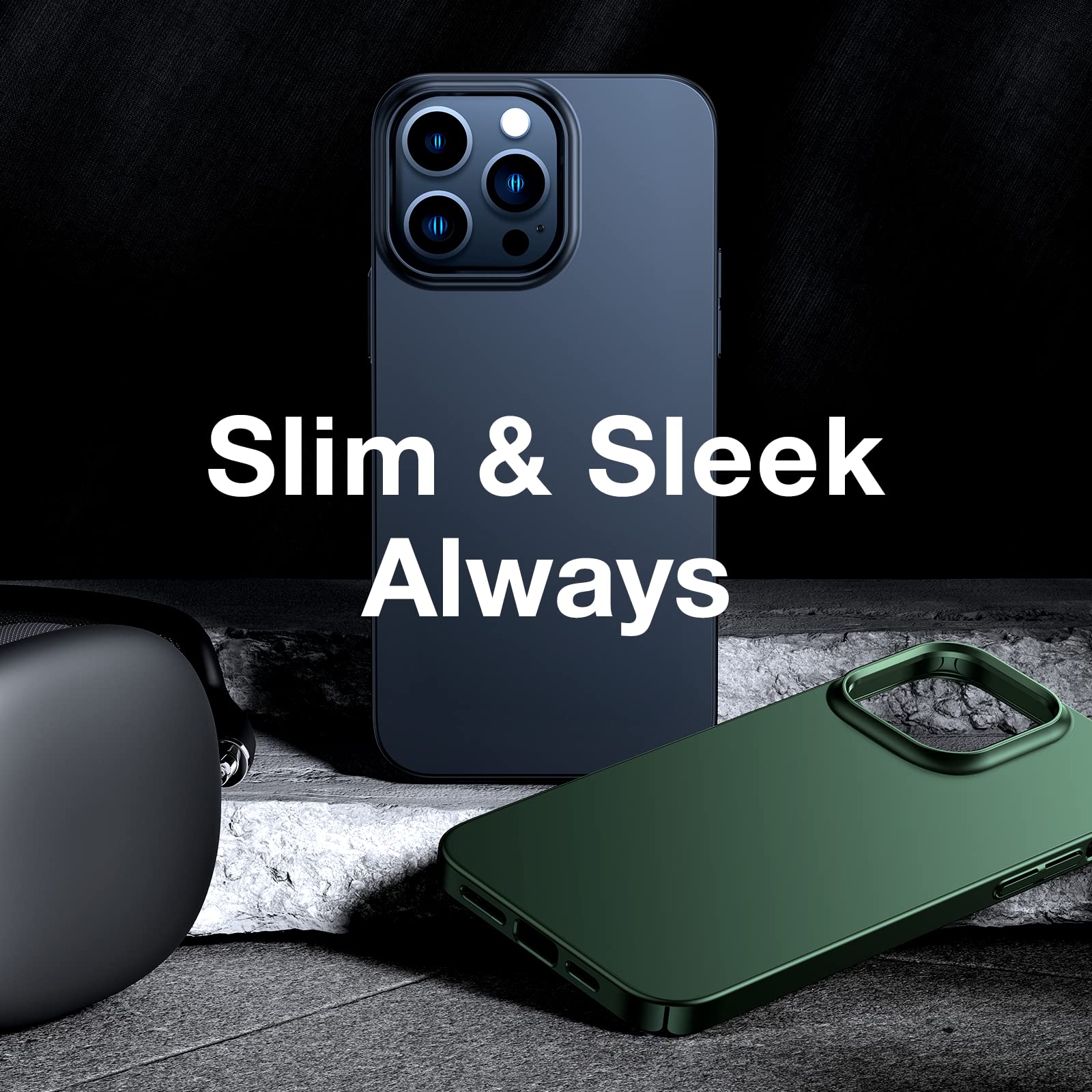 TORRAS Slim Fit Designed for iPhone 14 Pro Max Case 6.7 inch, Ultra-Thin 14 Pro Max Case 2022, Lightweight Hard PC Cover Phone Cases, Black, OriginFit | 6.7 inch, Ultra-Thin, 14 Pro Max Case, 2022, Lightweight, Hard PC Cover - Image 6